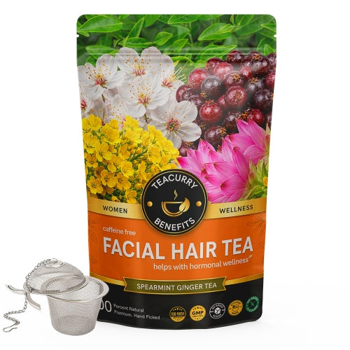 Facial Hair Tea - Pouch with Infuser Image