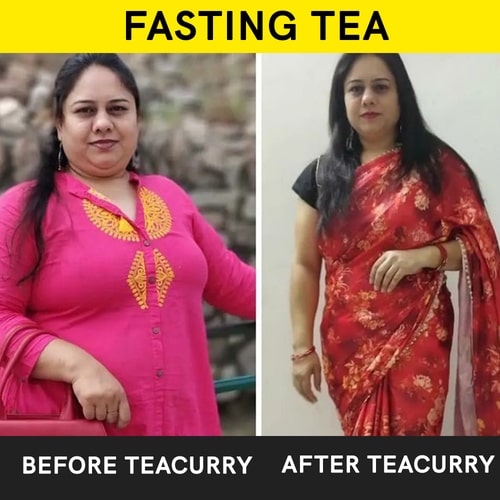 Teacurrry Fasting Tea - before and after use 