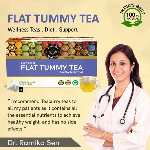 Teacurry Flat Tummy Tea - recommended by doctors 
