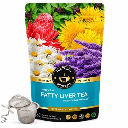 Teacurry Fatty Liver Tea Pouch with Infuser 