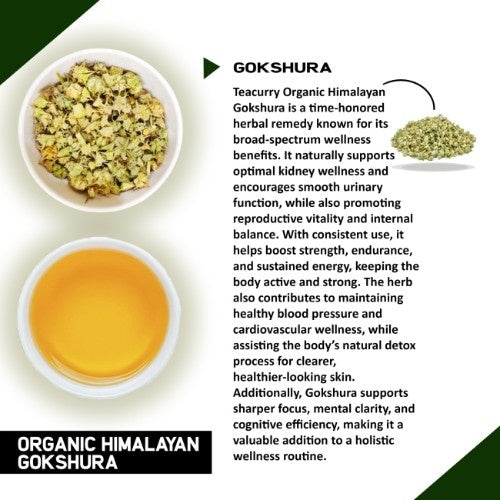 Ingredients of Teacurry Organic Himalayan Gokshura