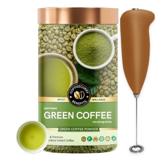 Coffeecurry Green Coffee Powder with Frother