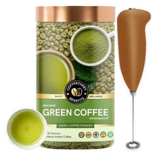 Coffeecurry Green Coffee Powder with Frother