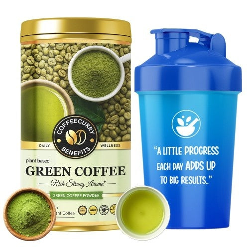 Coffeecurry Green Coffee Powder with Shaker 