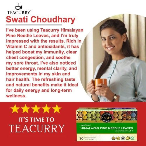 Teacurry Himalayan Pine Needle Tea Testimonial 
