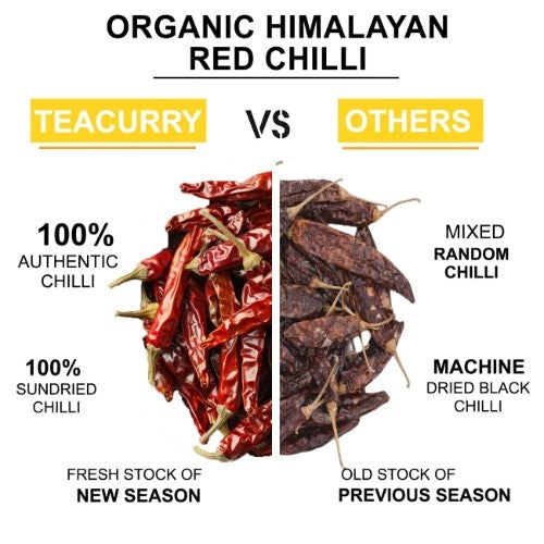 Organic Himalayan Red Chilli Difference