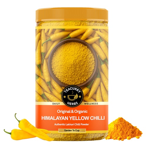 Himalayan Yellow Chilli Powder (Lakhori) – Sun-Dried Spice for Digestion & Metabolism