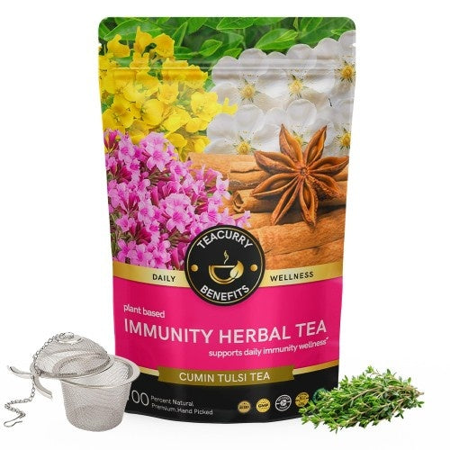 Teacurry Immunity Herbal Tea Pouch with Infuser