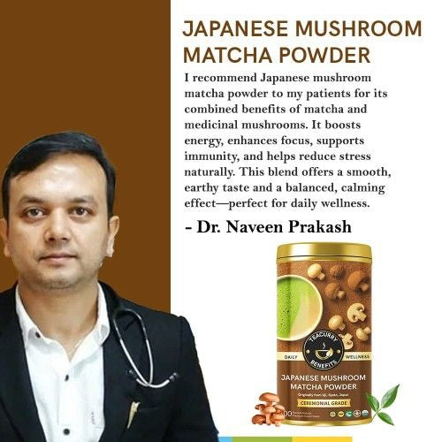 Teacurry Japanese Mushroom Matcha Powder Doctor Recommends