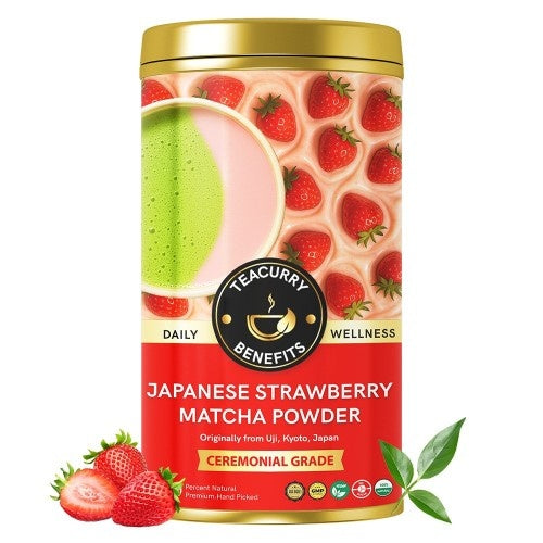 Teacurry Japanese Strawberry Matcha Powder Main Image