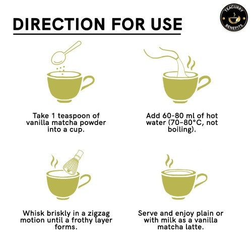 Teacurry Japanese Vanilla Matcha Powder How to use