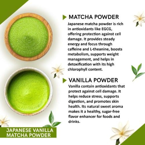 Teacurry Japanese Vanilla Matcha Powder Ingredients