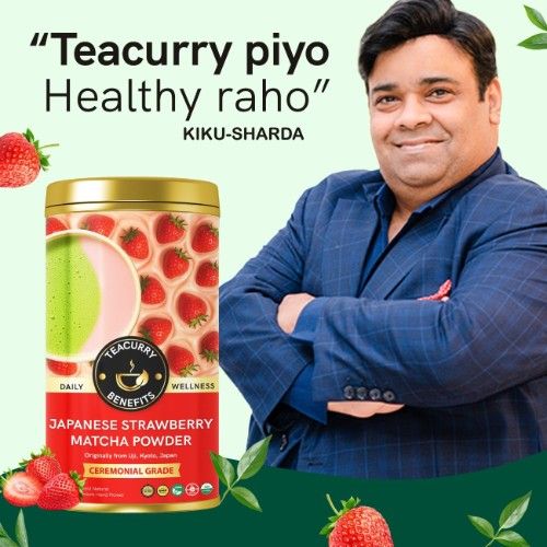 Teacurry Japanese Strawberry Matcha Powder Kiku Sharda Suggests