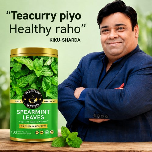 Kiku sharda using Teacurry Spearmint Leaf Tea
