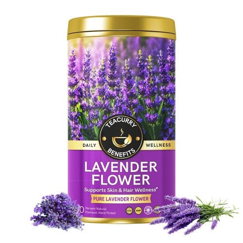 Teacurry Lavender Flower Tea Tin Can Main Image
