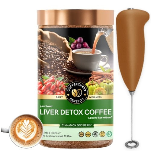 Coffeecurry Liver Detox Coffee with Frother