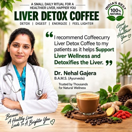 Dr. Nehal Gajera Recommends Coffeecurry Liver Detox Coffee