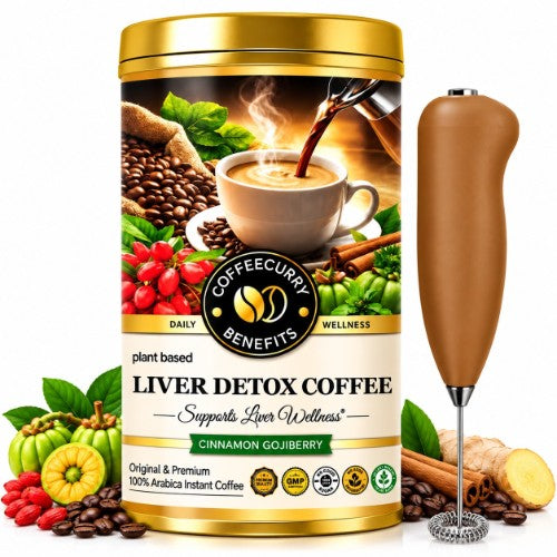 Coffeecurry Liver Detox Coffee with Frother 