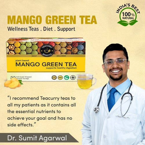 Teacurry Mango Green Tea - recommended by Dr. Sumit Aggarwal