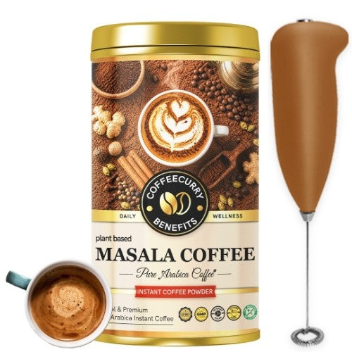 Coffeecurry Masala Coffee with Frother