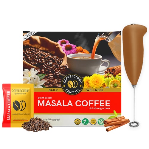 masala coffee premix with frother