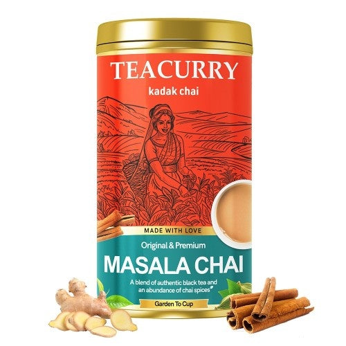 Teacurry Masala Chai Golden Tin Can Main Image 