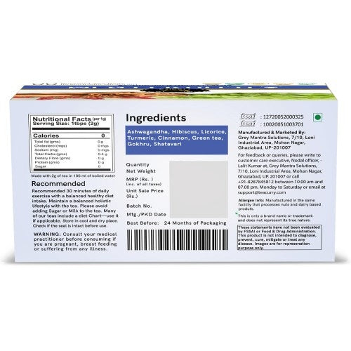 Teacurry Men Fertility Tea Back Image