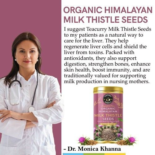 Teacurry Organic Himalayan Milk Thistle Seeds Doctor Recommends 