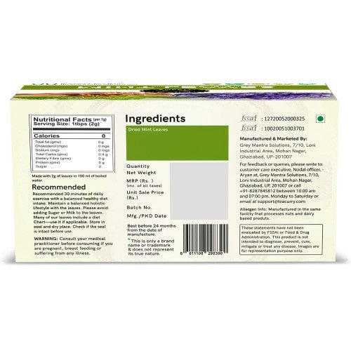Teacurry Mint Leaves Tea Back Image 