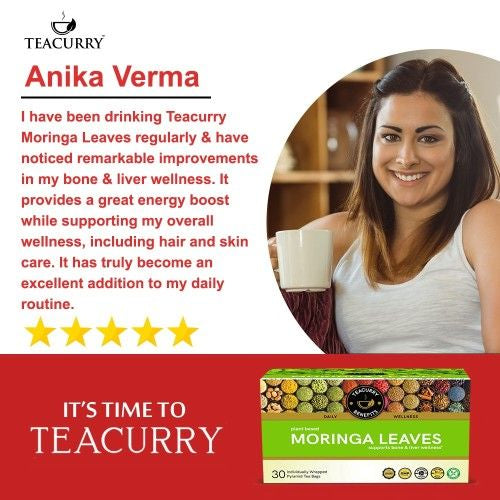 Teacurry Moringa Tea Testimonial Image