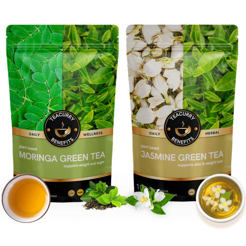 Moringa Green Tea & Jasmine Green Tea Combo ouch