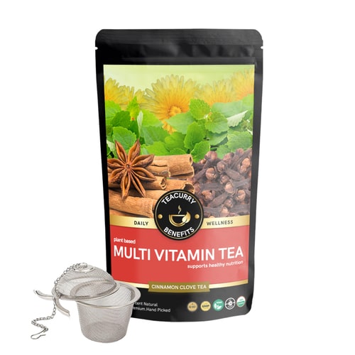MultiVitamin Tea - Multivitamin Infusion Tea: A Blend Rich in Vitamin A, B6, B12, C, D, K, Iron & Essential Minerals