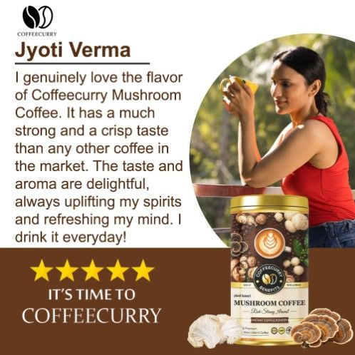 Coffeecurry Mushroom Coffee Can  Testimonial  