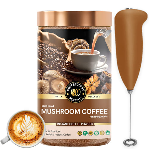 top rated mushroom coffee with frother