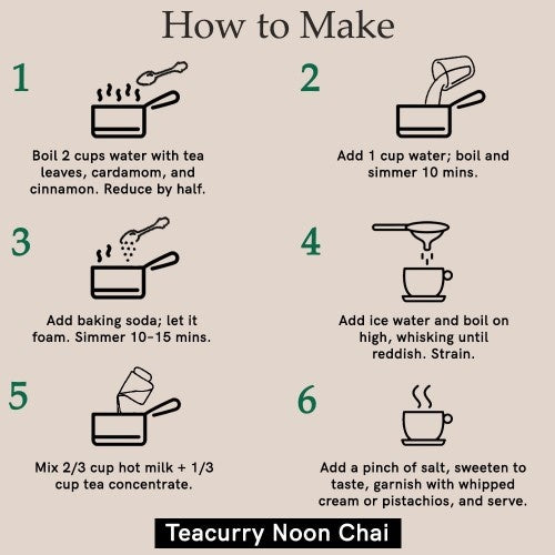 Teacurry Noon Chai How to Use