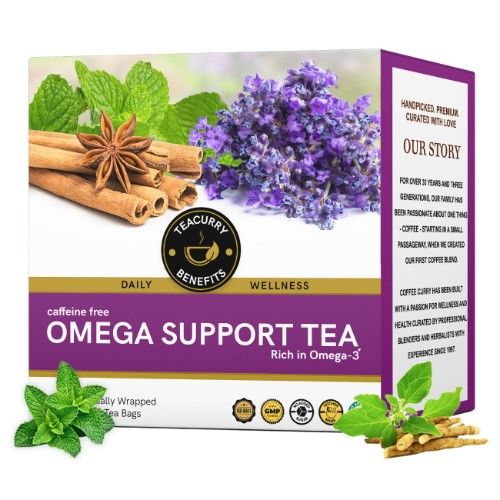 Teacurry Omega Support Tea 3D Box