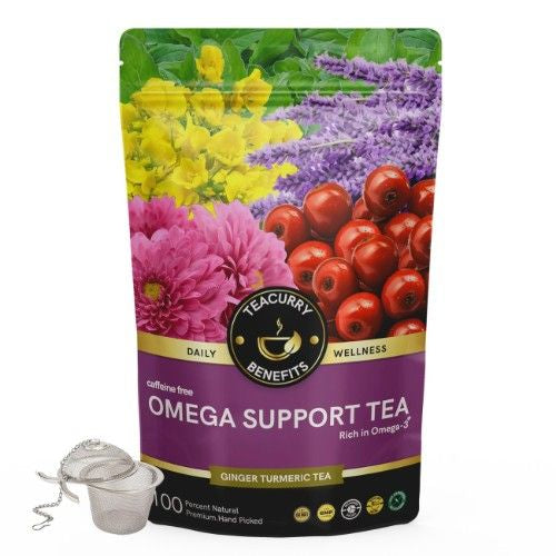 Teacurry Omega Support Tea Pouch with Infuser