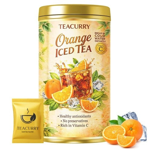 Teacurry Orange Instant Iced Tea Mix Sachet 