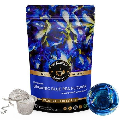 Teacurry Organic Blue Pea Tea Pouch with Infuser
