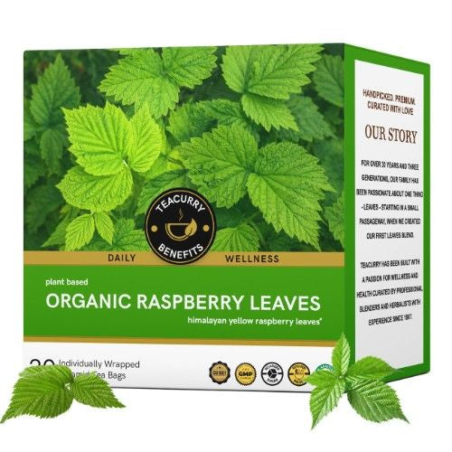 Teacurry Organic Raspberry Tea 3D Box