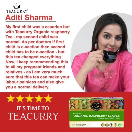 Teacurry Organic Raspberry Tea Testimonial Image