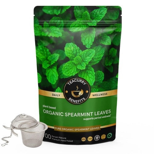 Teacurry Organic Spearmint Tea Pouch with Infuser