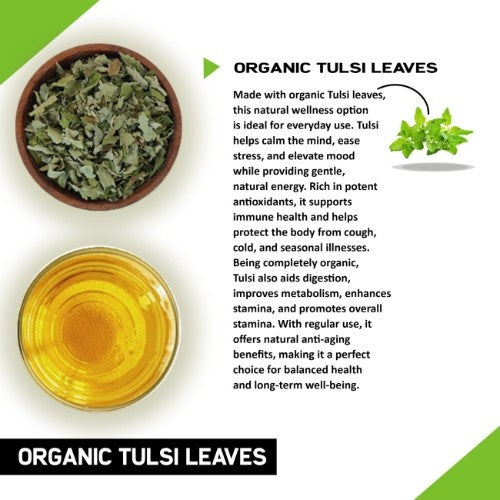 Teacurry Organic Tulsi Tea ingredients Image