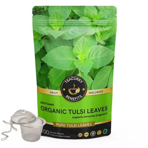 Teacurry Organic Tulsi Tea Pouch With Infuser Image