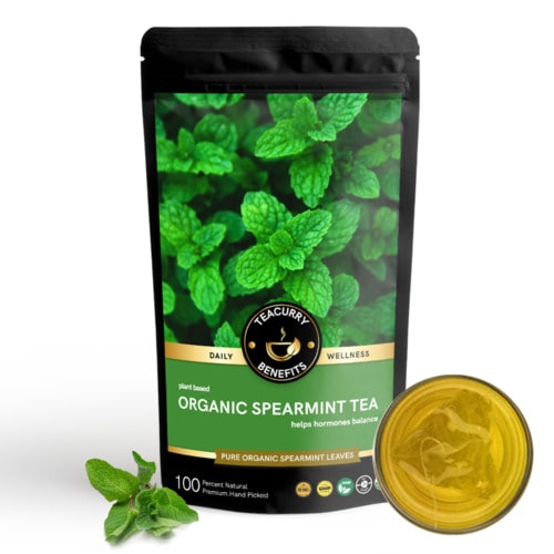 Organic Spearmint Tea - Help Balance Hormones, Lower Blood Sugar & Improve Digestion