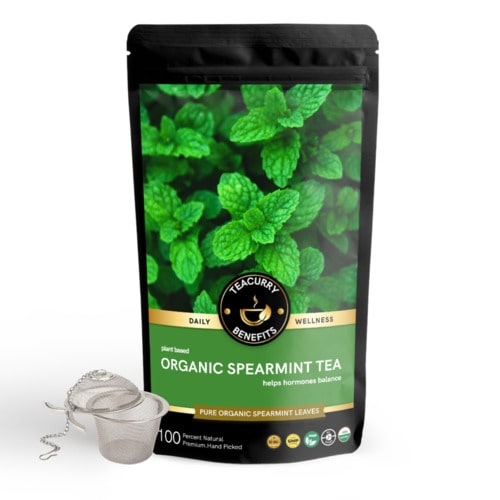 Organic Spearmint Tea - Help Balance Hormones, Lower Blood Sugar & Improve Digestion