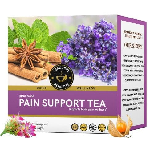Teacurry Pain Support Tea 3D Box