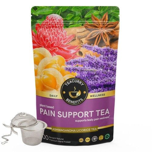 Teacurry Pain Support Tea Pouch with Infuser