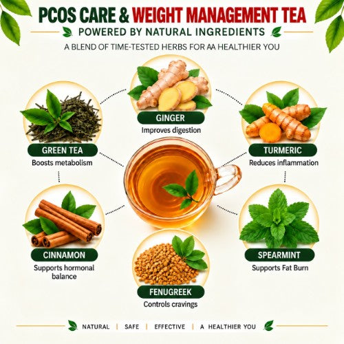 Ingredients of Teacurry PCOS PCOD Slimming Tea for Women