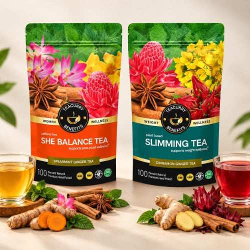 Teacurry PCOS PCOD Slimming Tea for Women Pouch 